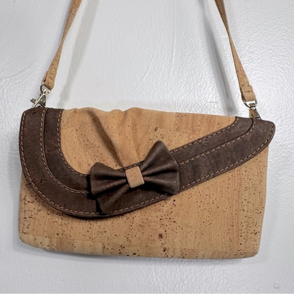 natural cork Crossbody bag Portugal tan brown Boho purse